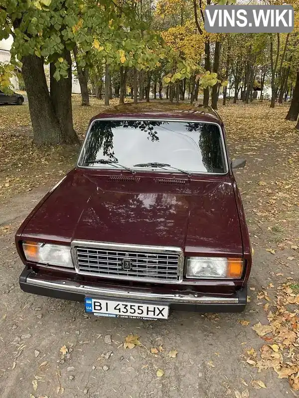 Седан ВАЗ / Lada 2107 2009 1.5 л. Ручна / Механіка обл. Полтавська, Глобине - Фото 1/10