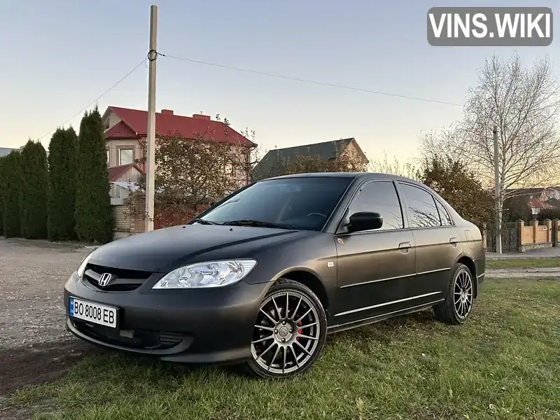 Седан Honda Civic 2005 1.6 л. Ручна / Механіка обл. Тернопільська, Тернопіль - Фото 1/18