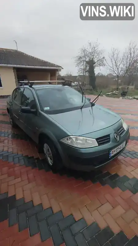 Седан Renault Megane 2004 1.39 л. Ручна / Механіка обл. Житомирська, Житомир - Фото 1/21