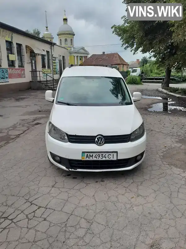 Мінівен Volkswagen Caddy 2011 1.6 л. Ручна / Механіка обл. Житомирська, Бердичів - Фото 1/5