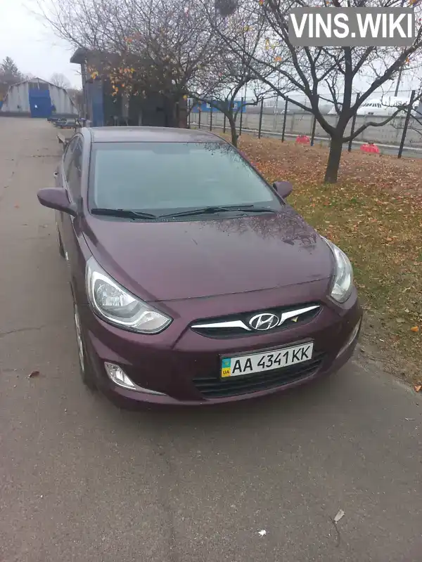 Седан Hyundai Accent 2013 1.6 л. Ручная / Механика обл. Киевская, Киев - Фото 1/4