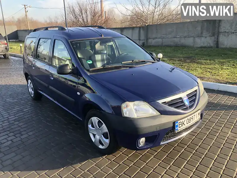 UU1KSD0M537905567 Dacia Logan MCV 2007 Универсал 1.6 л. Фото 2