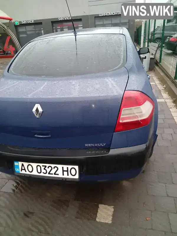 VF1LM1A0H35829502 Renault Megane 2006 Седан 1.4 л. Фото 2