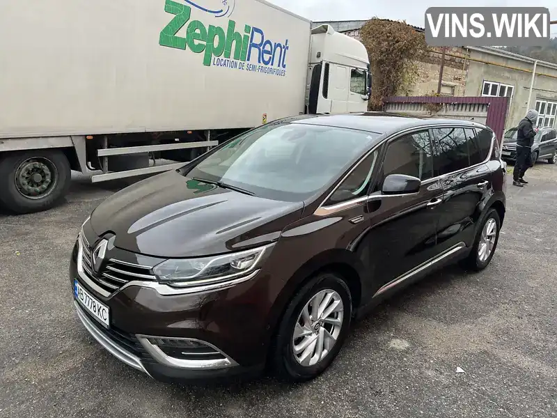 Мінівен Renault Espace 2015 1.6 л. Автомат обл. Вінницька, Могилів-Подільський - Фото 1/21