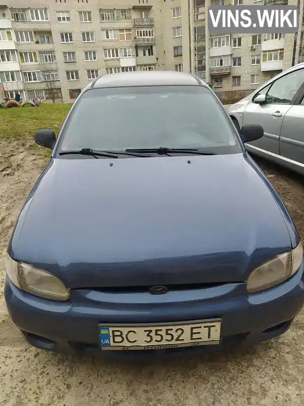 Лифтбек Hyundai Accent 1997 1.34 л. Ручная / Механика обл. Львовская, Новый Роздол - Фото 1/4