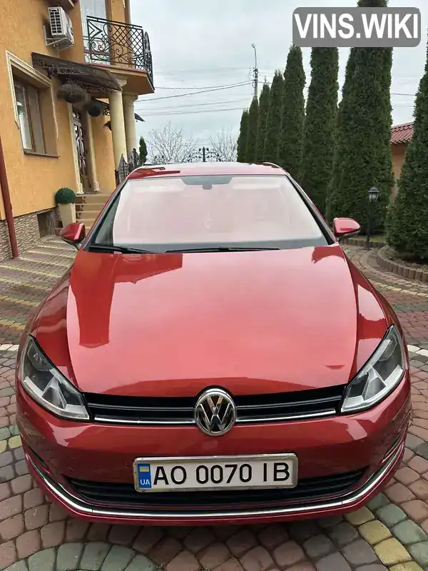 Хетчбек Volkswagen Golf 2015 1.6 л. Автомат обл. Закарпатська, Виноградів - Фото 1/13