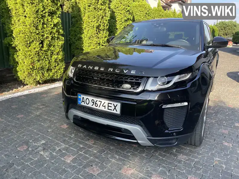 Позашляховик / Кросовер Land Rover Range Rover Evoque 2016 2 л. Автомат обл. Закарпатська, Ужгород - Фото 1/13