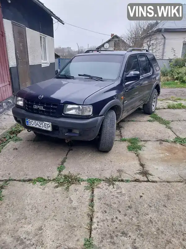 Позашляховик / Кросовер Opel Frontera 1999 2.17 л. Ручна / Механіка обл. Тернопільська, Монастириська - Фото 1/4