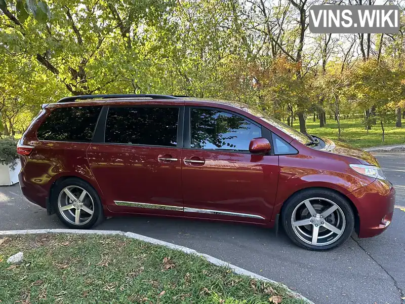 Мінівен Toyota Sienna 2016 3.46 л. Автомат обл. Одеська, Одеса - Фото 1/21