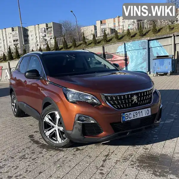 Позашляховик / Кросовер Peugeot 3008 2017 2 л. Автомат обл. Львівська, Дрогобич - Фото 1/21