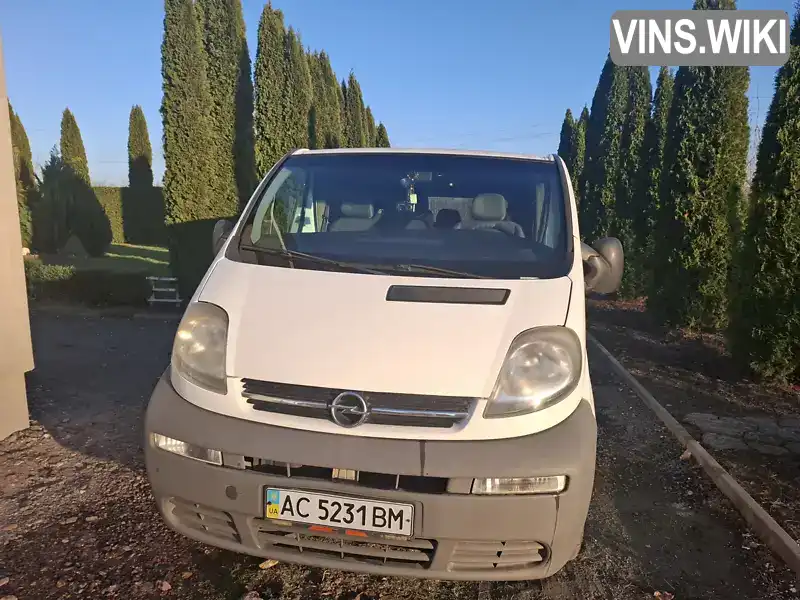 Мінівен Opel Vivaro 2003 1.87 л. Ручна / Механіка обл. Волинська, Нововолинськ - Фото 1/11