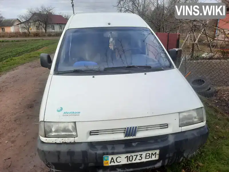 Мінівен Fiat Scudo 1996 1.91 л. Ручна / Механіка обл. Волинська, location.city.volodymyr - Фото 1/8