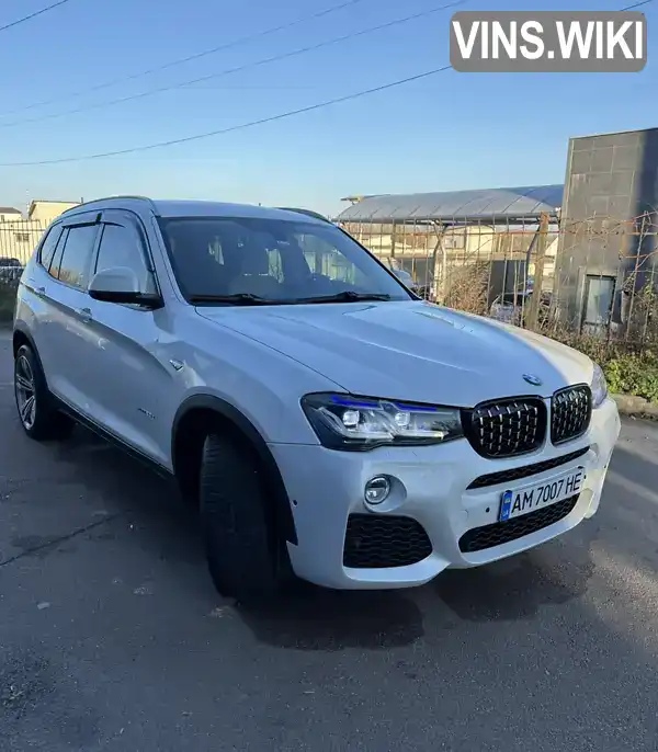 Позашляховик / Кросовер BMW X3 2015 2 л. Автомат обл. Житомирська, Житомир - Фото 1/15