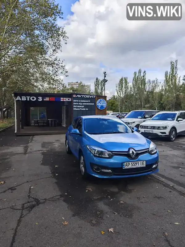 Хетчбек Renault Megane 2014 1.5 л. Ручна / Механіка обл. Запорізька, Запоріжжя - Фото 1/13