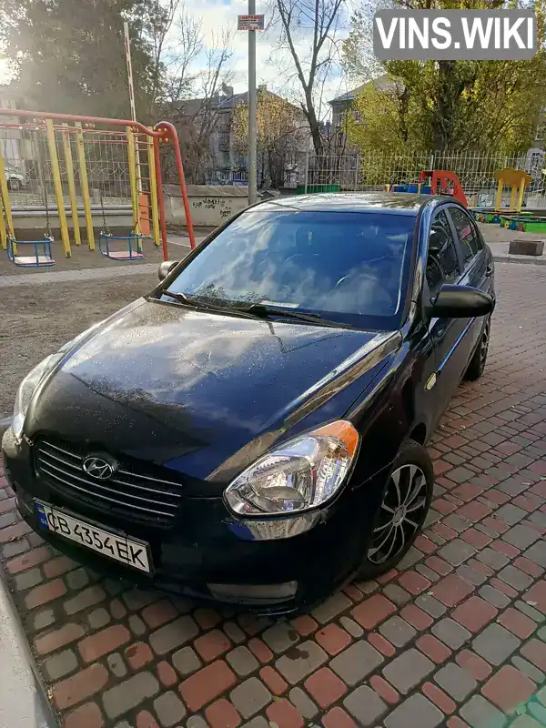 Седан Hyundai Accent 2007 1.5 л. Ручна / Механіка обл. Київська, Київ - Фото 1/8