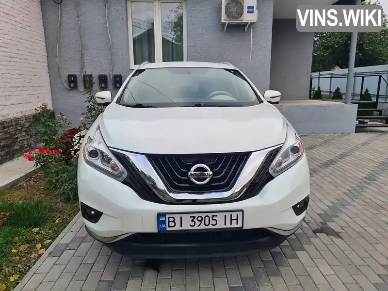 Позашляховик / Кросовер Nissan Murano 2017 3.5 л. Варіатор обл. Полтавська, Лубни - Фото 1/21