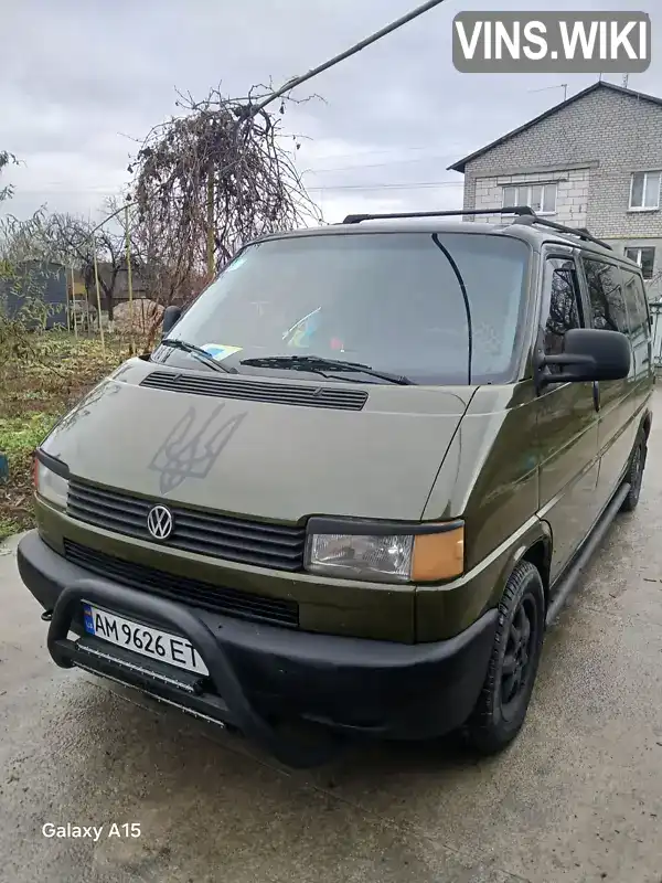 Мінівен Volkswagen Transporter 1998 2.46 л. Ручна / Механіка обл. Житомирська, Чуднів - Фото 1/15