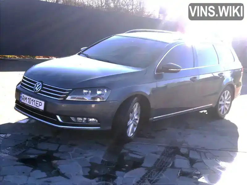 Універсал Volkswagen Passat 2012 1.97 л. Автомат обл. Житомирська, Пулини (Червоноармійськ) - Фото 1/8