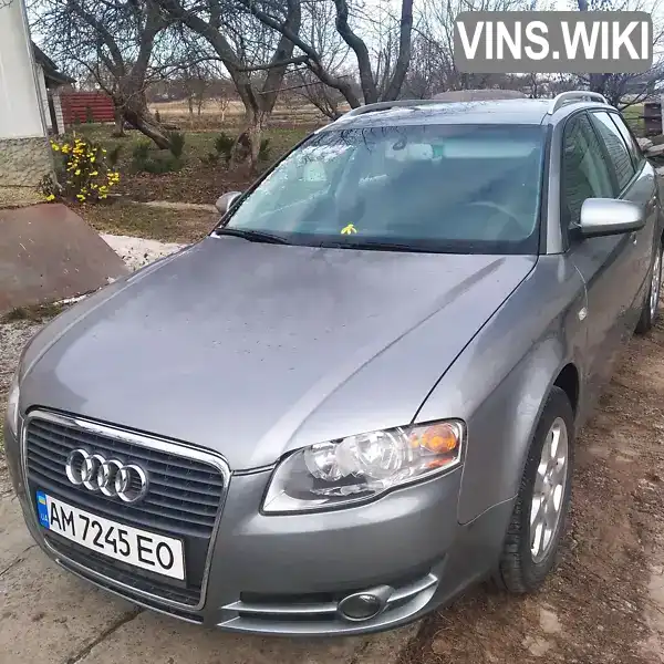 Универсал Audi A4 2007 2 л. Автомат обл. Житомирская, Андрушевка - Фото 1/6