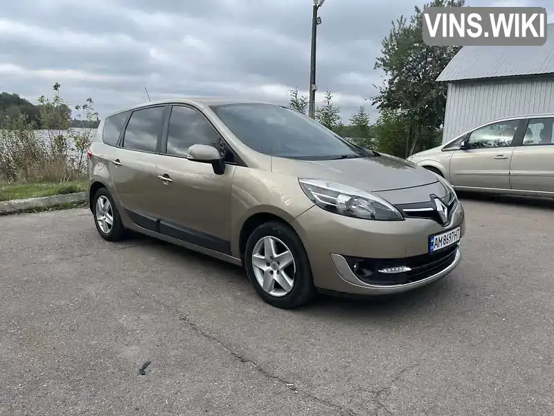 Мінівен Renault Grand Scenic 2013 1.46 л. Ручна / Механіка обл. Житомирська, Бердичів - Фото 1/21