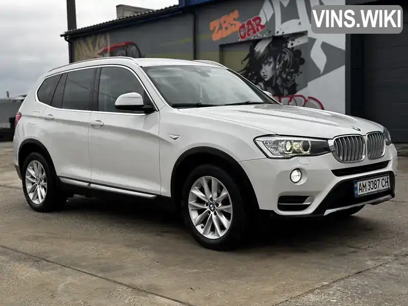 Позашляховик / Кросовер BMW X3 2014 2 л. Автомат обл. Житомирська, Житомир - Фото 1/21