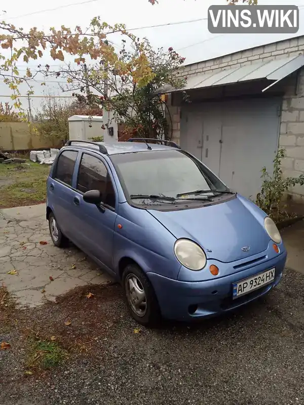 Хетчбек Daewoo Matiz 2006 0.8 л. Ручна / Механіка обл. Запорізька, Запоріжжя - Фото 1/9