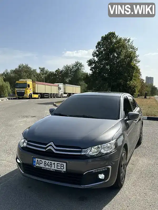 Седан Citroen C-Elysee 2018 1.2 л. Ручна / Механіка обл. Запорізька, Запоріжжя - Фото 1/21