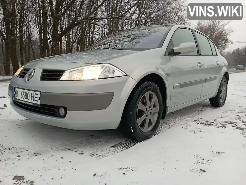 Седан Renault Megane 2004 1.6 л. Ручна / Механіка обл. Полтавська, Полтава - Фото 1/21