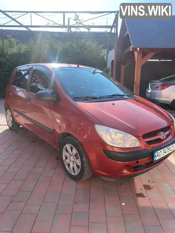 Хэтчбек Hyundai Getz 2007 1.09 л. Ручная / Механика обл. Закарпатская, Виноградов - Фото 1/10