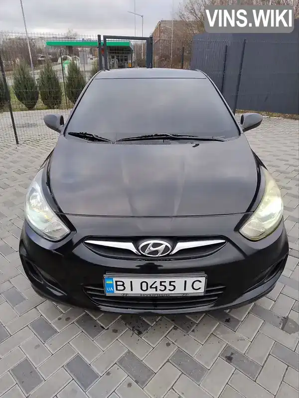 Седан Hyundai Accent 2011 1.4 л. Ручна / Механіка обл. Полтавська, Полтава - Фото 1/8