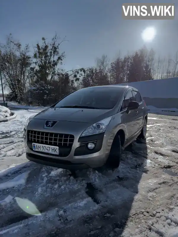 Позашляховик / Кросовер Peugeot 3008 2013 1.56 л. Робот обл. Житомирська, Житомир - Фото 1/18