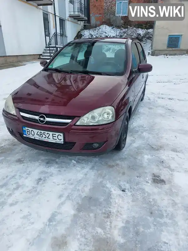 Хетчбек Opel Corsa 2005 1.2 л. Ручна / Механіка обл. Тернопільська, Чортків - Фото 1/21