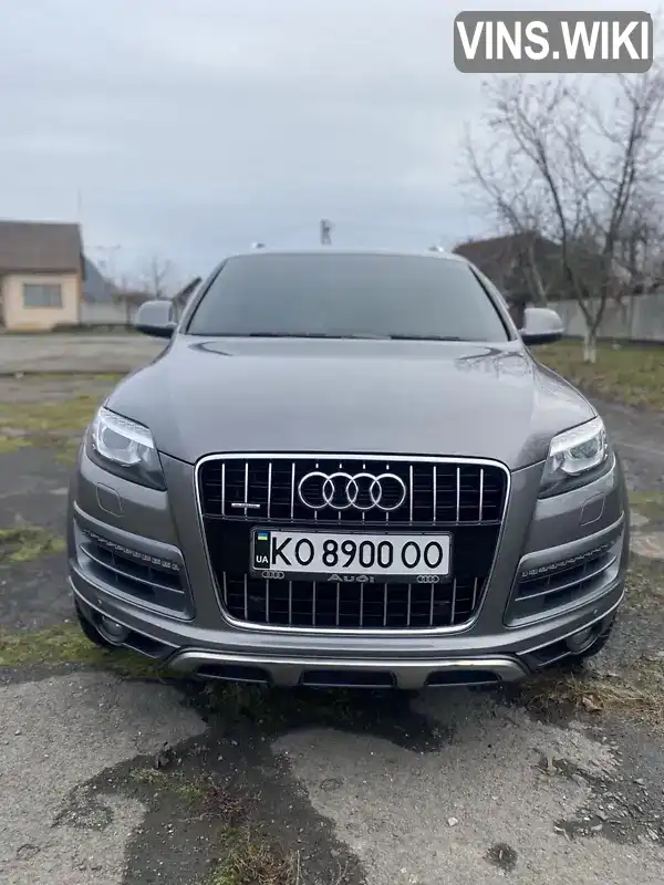 Позашляховик / Кросовер Audi Q7 2011 2.97 л. Автомат обл. Закарпатська, Мукачево - Фото 1/13