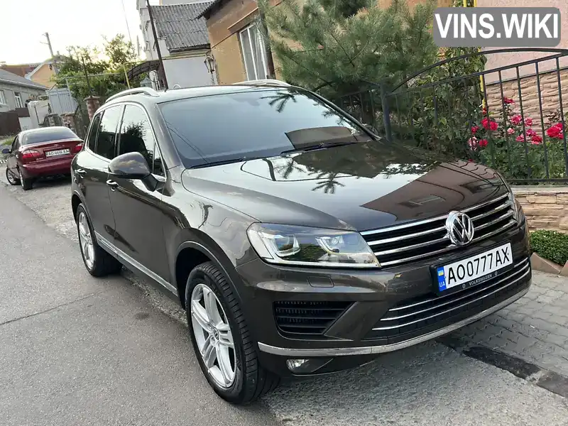 Позашляховик / Кросовер Volkswagen Touareg 2016 2.97 л. Автомат обл. Закарпатська, Ужгород - Фото 1/8