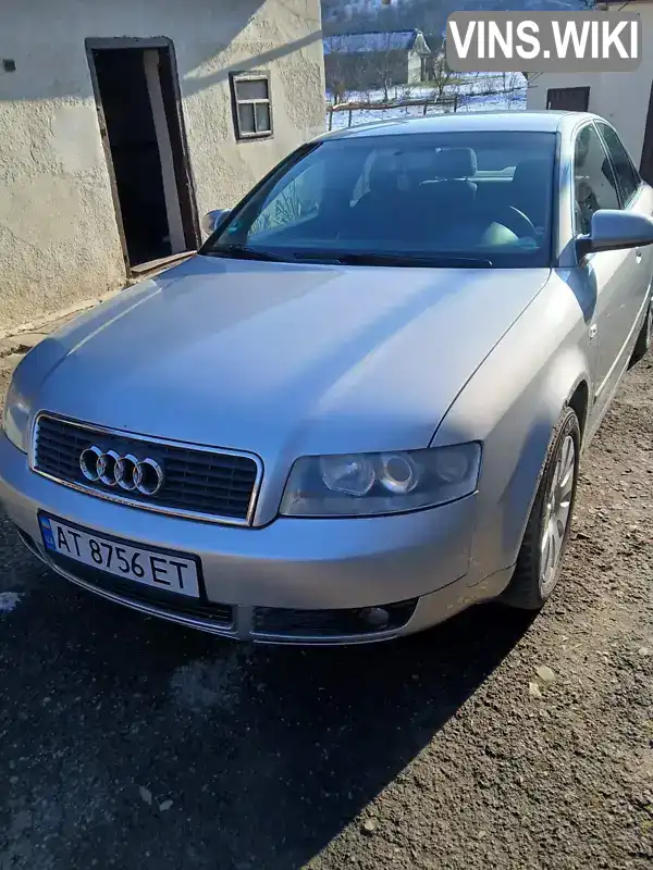 Седан Audi A4 2003 1.6 л. Ручна / Механіка обл. Івано-Франківська, Тлумач - Фото 1/21