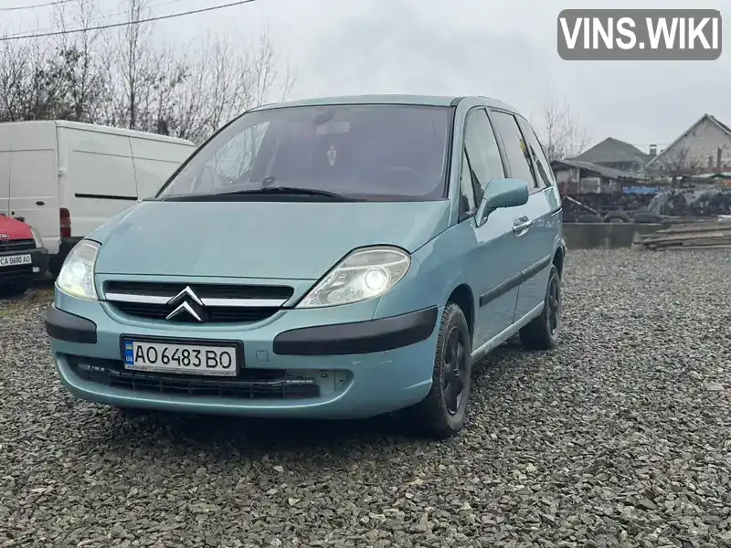 Мінівен Citroen C8 2002 2 л. Ручна / Механіка обл. Закарпатська, Ужгород - Фото 1/9