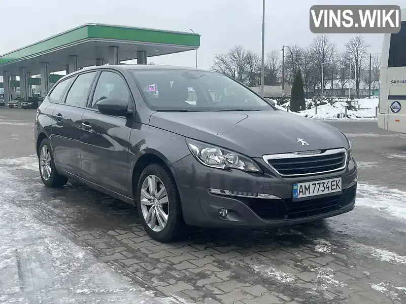 Универсал Peugeot 308 2017 1.56 л. Ручная / Механика обл. Житомирская, Житомир - Фото 1/12