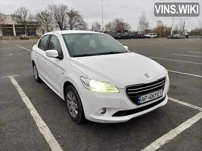 Седан Peugeot 301 2016 1.59 л. Ручна / Механіка обл. Запорізька, Запоріжжя - Фото 1/17