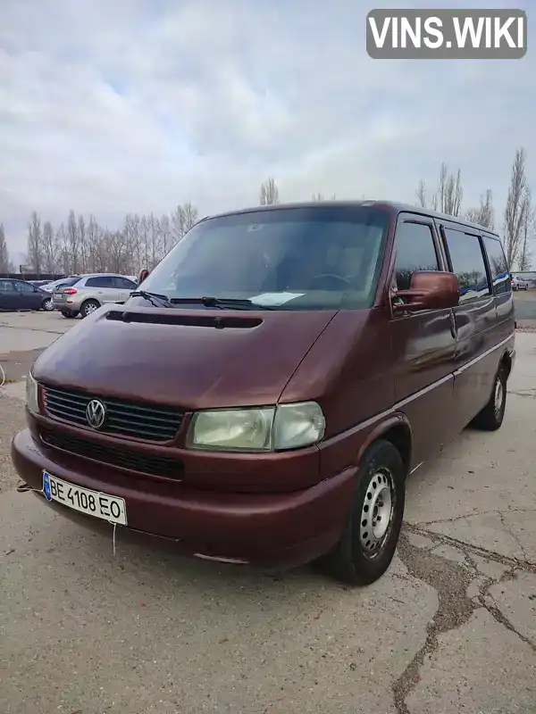 Мінівен Volkswagen Transporter 2002 2.5 л. Ручна / Механіка обл. Миколаївська, Южноукраїнськ - Фото 1/11