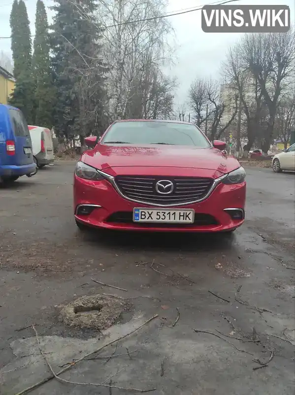 Седан Mazda 6 2017 2.49 л. Автомат обл. Хмельницкая, Хмельницкий - Фото 1/9