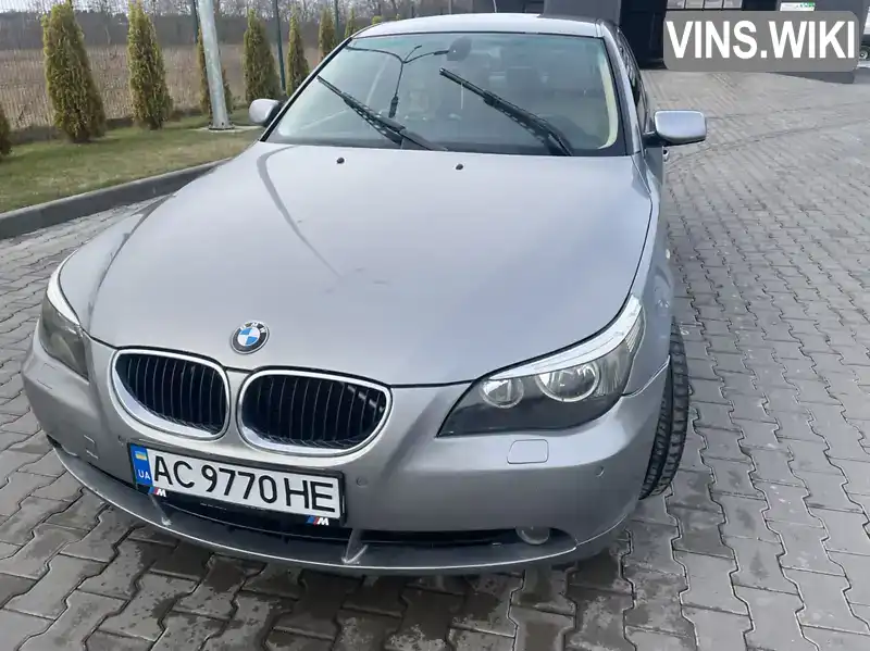 Седан BMW 5 Series 2004 2.99 л. Автомат обл. Волынская, Любешов - Фото 1/10