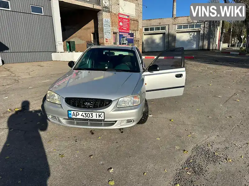 Седан Hyundai Accent 2002 1.5 л. Автомат обл. Запорізька, Запоріжжя - Фото 1/8