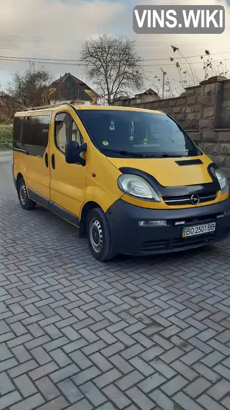 Мінівен Opel Vivaro 2004 1.87 л. Ручна / Механіка обл. Тернопільська, Тернопіль - Фото 1/12