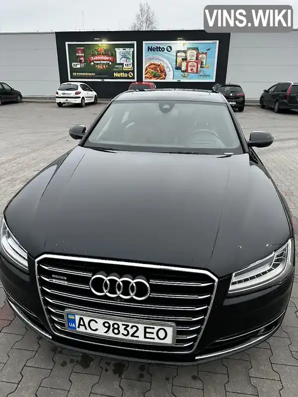 Седан Audi A8 2014 2.97 л. Автомат обл. Волинська, Нововолинськ - Фото 1/15