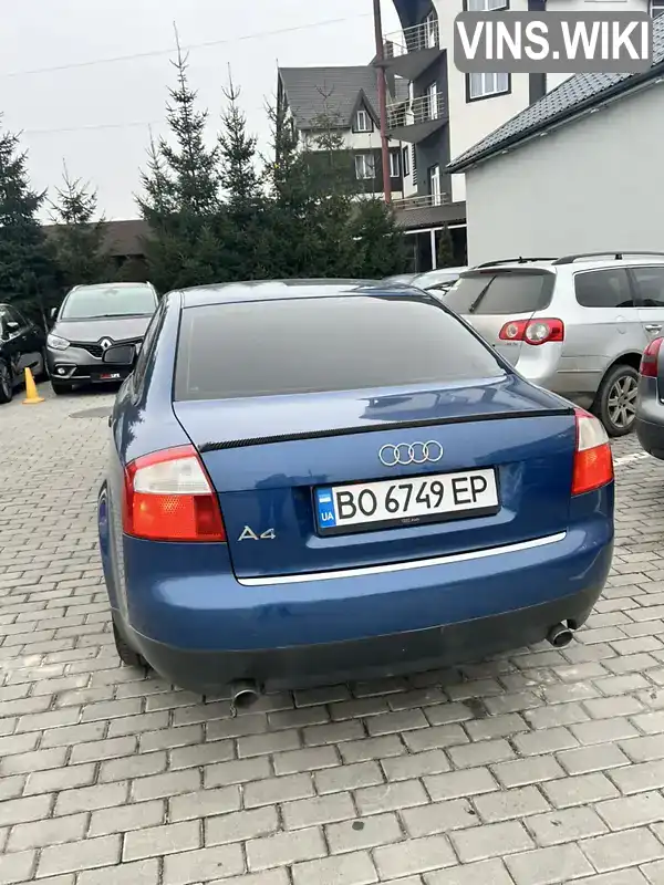 Седан Audi A4 2002 1.78 л. Ручна / Механіка обл. Тернопільська, Тернопіль - Фото 1/21