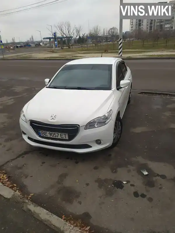 Седан Peugeot 301 2013 1.56 л. Ручна / Механіка обл. Миколаївська, Миколаїв - Фото 1/13