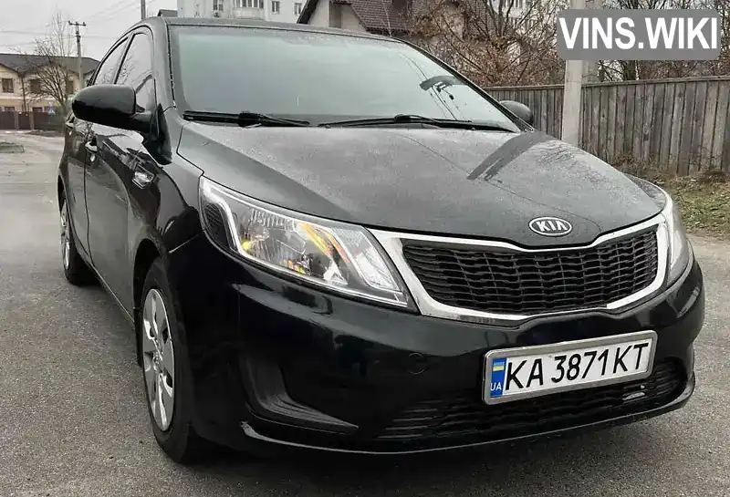 Седан Kia Rio 2012 1.4 л. Автомат обл. Київська, Київ - Фото 1/16