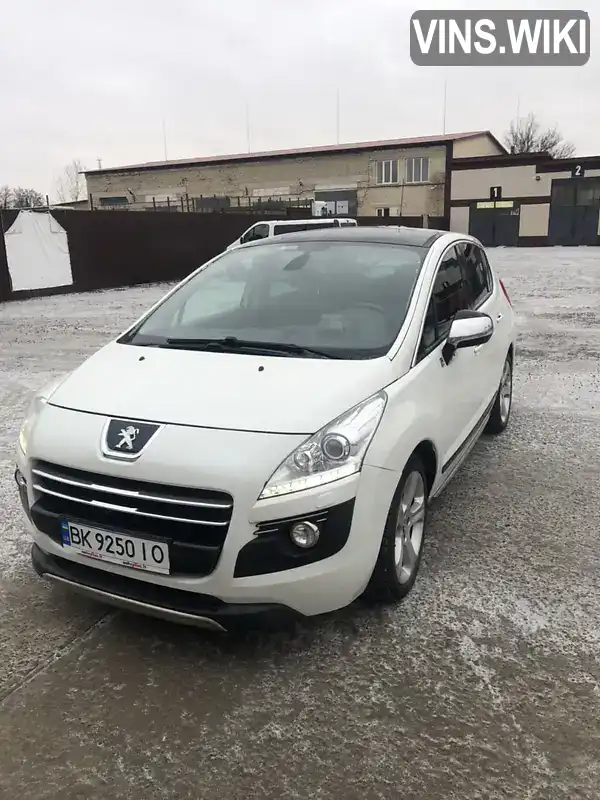 Позашляховик / Кросовер Peugeot 3008 2012 2 л. Автомат обл. Рівненська, Дубровиця - Фото 1/16