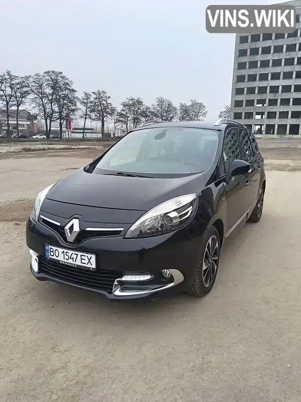 Мінівен Renault Grand Scenic 2015 1.46 л. Ручна / Механіка обл. Тернопільська, Тернопіль - Фото 1/21