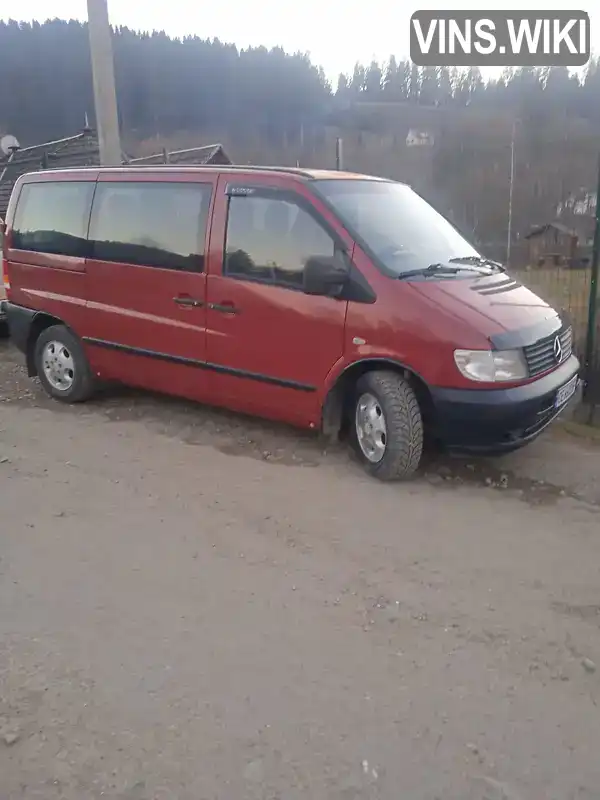 Мінівен Mercedes-Benz Vito 2000 2.2 л. Ручна / Механіка обл. Чернівецька, Вижниця - Фото 1/10